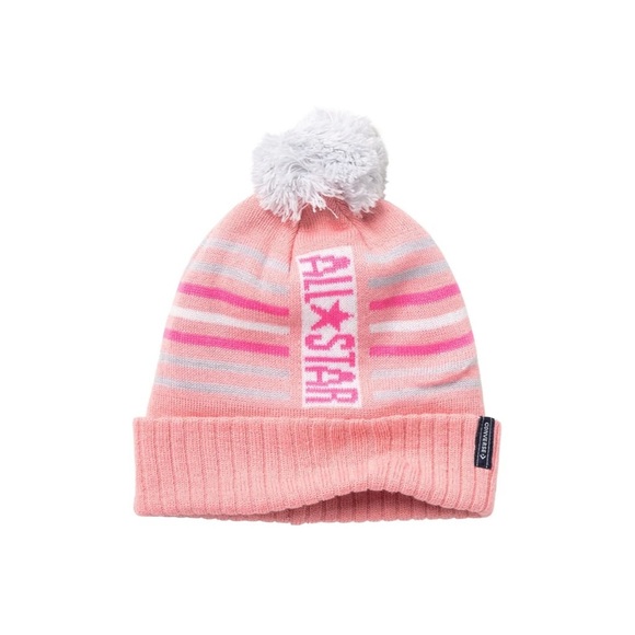 Converse Accessories - Converse All Star Pink PomPom Beanie